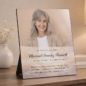 Personalized Memorial Photo Plaque Fotoplatte
