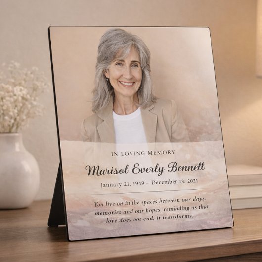 Personalized Memorial Photo Plaque Fotoplatte
