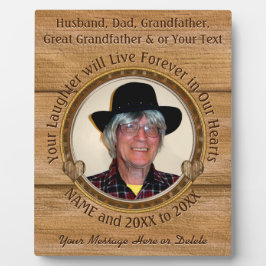 Personalized Memorial Platten with Pictures Fotoplatte