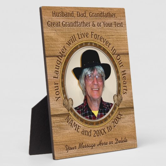 Personalized Memorial Platten with Pictures Fotoplatte (Seite)