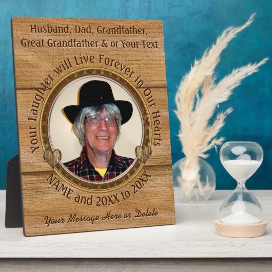 Personalized Memorial Platten with Pictures Fotoplatte (Seite)