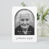 Personalized Memorial Thank You Card Dankeskarte (Stehend Vorderseite)