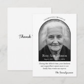 Personalized Memorial Thank You Card Dankeskarte (Vorne/Hinten)