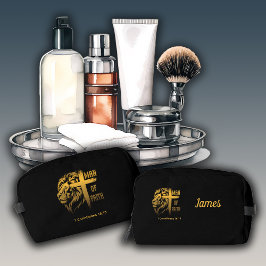 Personalized Men’s Faith-Based 1 Corinthians 16:13 Waschbeutel