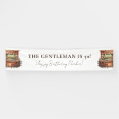 Personalized Men's Birthday Bar Banner (Horizontal)