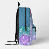 Personalized Mermaid Azure Bedruckter Rucksack (Links)