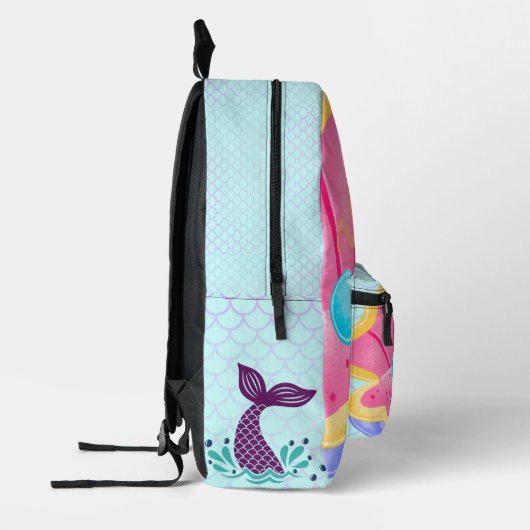 Personalized Mermaid Bedruckter Rucksack (Links)