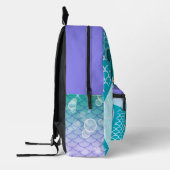 Personalized Mermaid Print Cut Sew Bag Bedruckter Rucksack (Links)