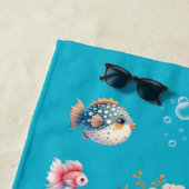 Personalized Mermaid Under the sea for Girl Strandtuch (Beispiel)