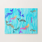 Personalized Mermaid Underwater Adventure  Puzzle (Horizontal)