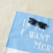 Personalized Mermaid Watercolor Boho Strandtuch (Beispiel)