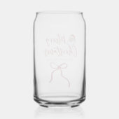 Personalized Merry Christmas Can Glass - Holiday D Dosenglas (Rückseite)