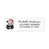 Personalized Merry Christmas Cute Panda Bear (Vorne)