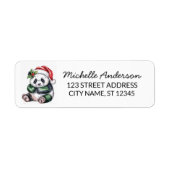 Personalized Merry Christmas Cute Panda Bear (Vorne)