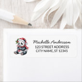 Personalized Merry Christmas Cute Panda Bear       (Insitu)