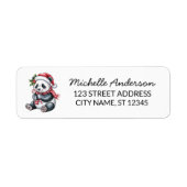 Personalized Merry Christmas Cute Panda Bear (Vorne)