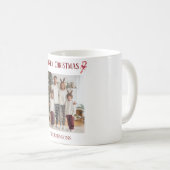 Personalized Merry Christmas Family Photo Mug  Kaffeetasse (VorderseiteRechts)