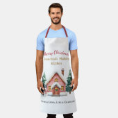Personalized Merry Christmas Grandma Apron Schürze (Getragen)