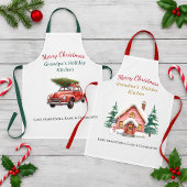Personalized Merry Christmas Grandma Apron Schürze