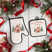 Personalized Merry Christmas Grandma Kitchen Set