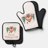Personalized Merry Christmas Grandma Kitchen Set (Vorderseite/Rückseite)