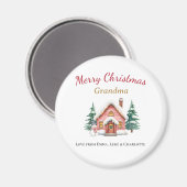 Personalized Merry Christmas Grandma Magnet (Vorderseite/Rückseite)