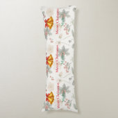 Personalized Merry Christmas Long Body Pillow Seitenschläferkissen (Vorderseite Vertikal)