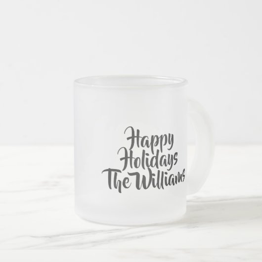 Personalized Merry Christmas Mug Mattglastasse (VorderseiteRechts)