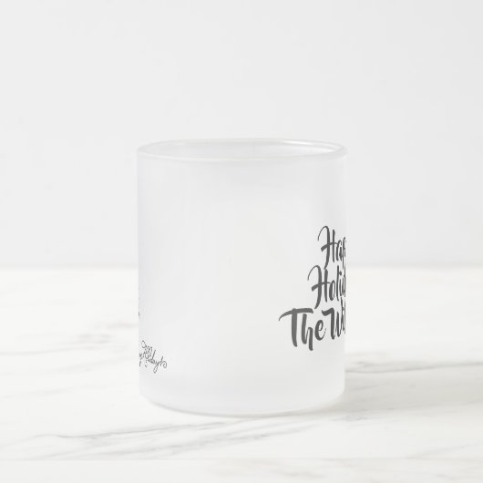 Personalized Merry Christmas Mug Mattglastasse (Mittel)