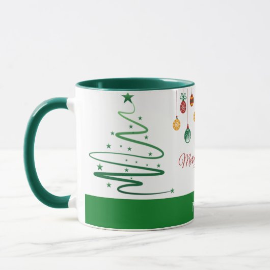 Personalized Merry Christmas Mug Tasse (Links)
