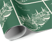 Personalized Merry Christmas Table Minimal Design Geschenkpapier (Rolleneckpunkt)