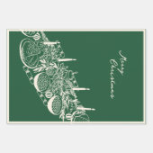 Personalized Merry Christmas Table Minimal Design Geschenkpapier Set (Vorderseite 2)