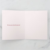 Personalized Merry Christmas Table Minimal Design Karte (Innenseite)