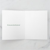 Personalized Merry Christmas Table Minimal Design Karte (Innenseite)