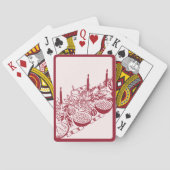 Personalized Merry Christmas Table Minimal Design Spielkarten (Rückseite)