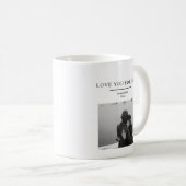 "Personalized Merry Christmas with Photo & Name Kaffeetasse (VorderseiteRechts)