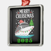 Personalized Merry Cruisemas Cruise Ship Family Ornament Aus Metall (Links)