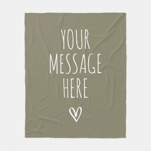 Personalized Message Cozy Blanket for Mom and Dad Fleecedecke (Vorderseite)