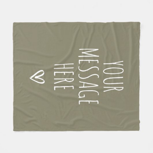 Personalized Message Cozy Blanket for Mom and Dad Fleecedecke (Vorderseite (Horizontal))