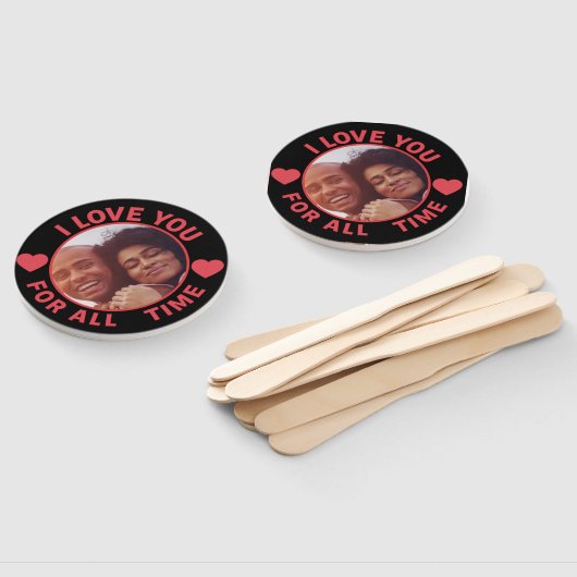 Personalized Message Photo I Love You All time Fächer (Non-assembled)