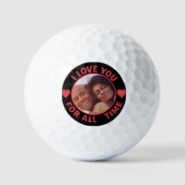  Personalized Message Photo I Love You All time Golfball