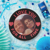 Personalized Message Photo I Love You All time Pappteller (Party)