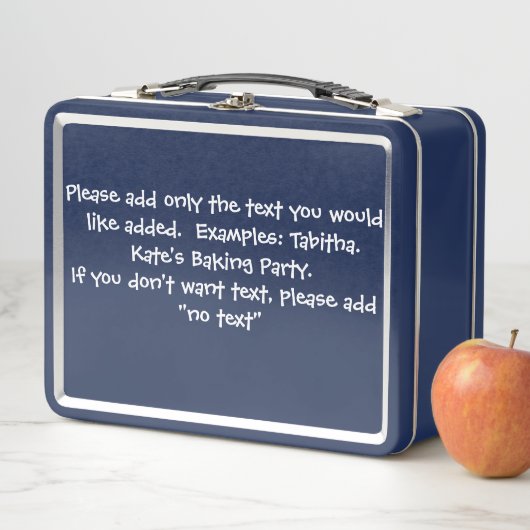Personalized Metal Lunchbox - Ideal for Field Trip (Beispiel)