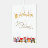 Personalized Metal Square Ornament (Vorderseite links)