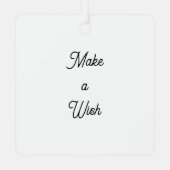 Personalized Metal Square Ornament (Rückseite)