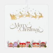 Personalized Metal Square Ornament (Vorderseite)