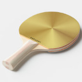 Personalized metallic gold texture monogram tischtennis schläger (Vorderseite)