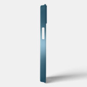 Personalized Metallic Radial Blue Texture Case-Mate iPhone Hülle (Rückseite / Rechts)