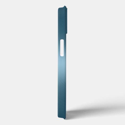 Personalized Metallic Radial Blue Texture Case-Mate iPhone Hülle (Rückseite / Rechts)