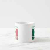 Personalized Mexico Flag Name Design Espressotasse (Vorderseite)